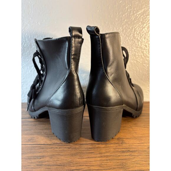 Time and Tru Moto Booties Size 7 - Picture 4 of 9
